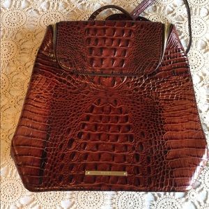 Brahmin Backpack Purse with Side Zipper